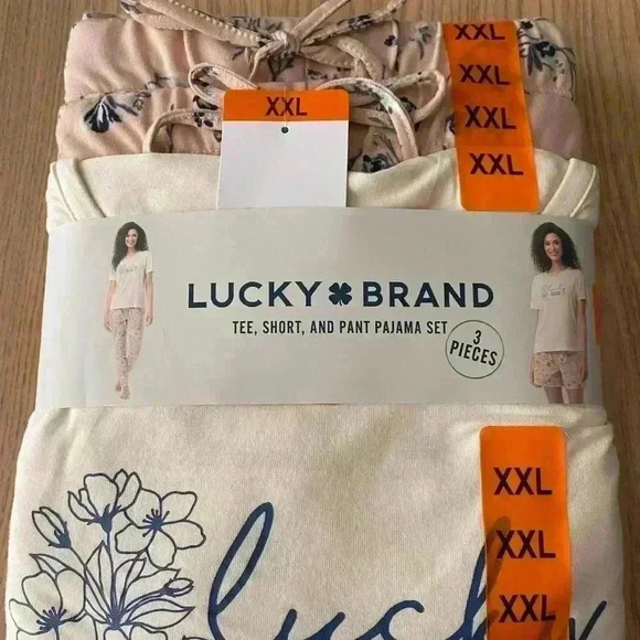 🆕 Lucky 🍀 Brand Ladies' 3-piece Pajama Set XXL🆕 - Picture 4 of 6